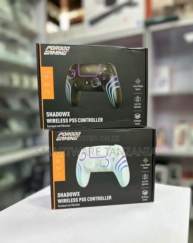 Porodo Gaming Shadowx Wireless PS5 Controller RGB 6-Axis Touchpad - 1