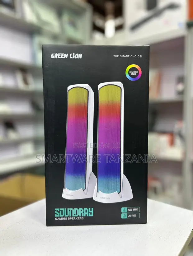Green Lion Soundray Speakers za Michezo - RGB 8 Modi, Plug & Play - 1