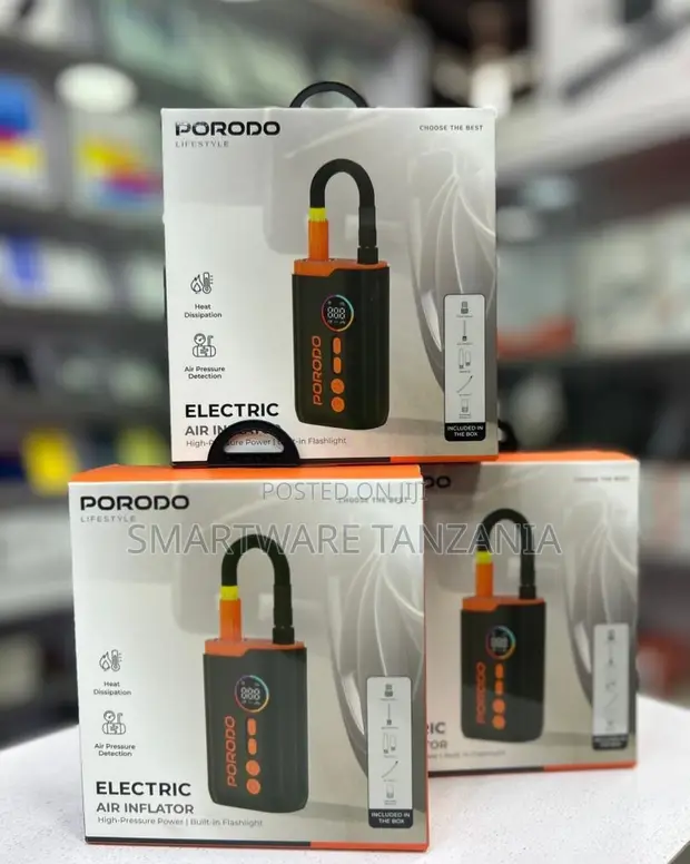 Porodo Electric Air Inflator na Flashlight - 1