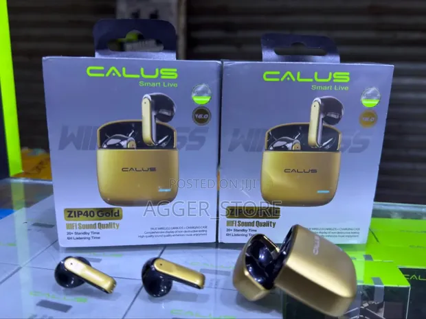 Calus Zip40 Gold Original Wireless Earbuds (Toleo Jipya) - 1