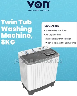 Von 8kg Twin Tub Washing Machine