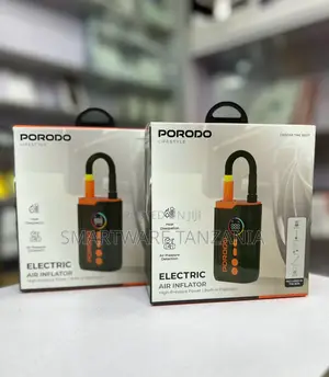 Porodo Lifestyle Inflator ya Umeme na Kipimo cha Pressure