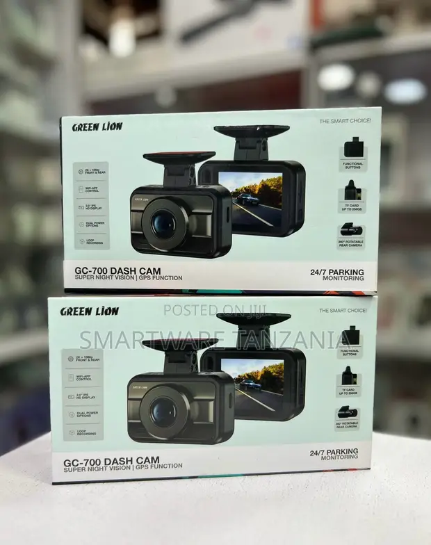 Green Lion GC-700 Dash Cam Super Night Vision GPS WiFi - 1