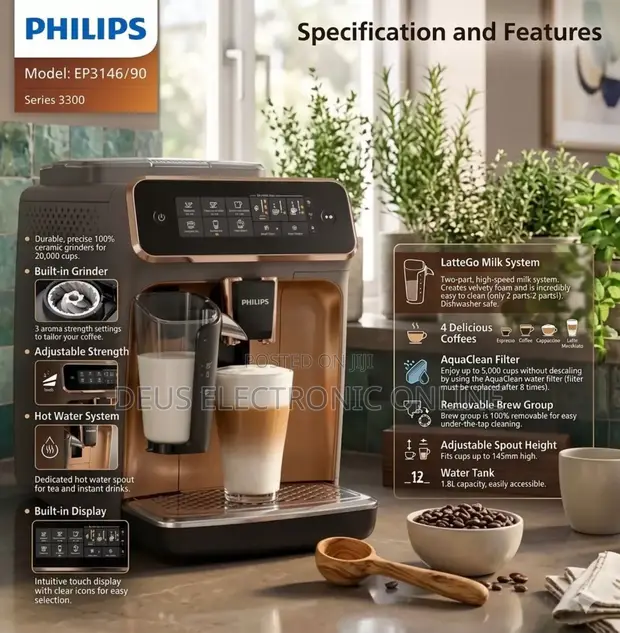 Philips Automatic Coffee Machine EP3146 - 1