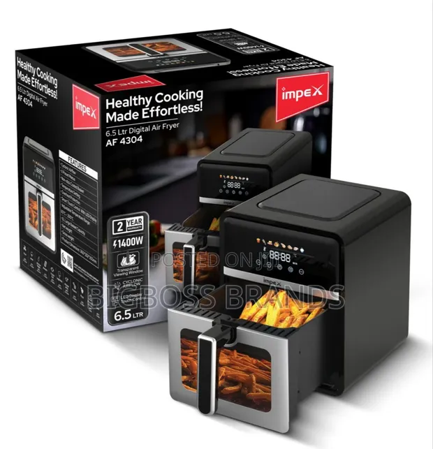 Impex Digital Air Fryer 6.5L 1400W - 1