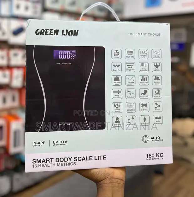 Green Lion Smart Body Scale Lite - Vipimo 16 vya Afya - 1