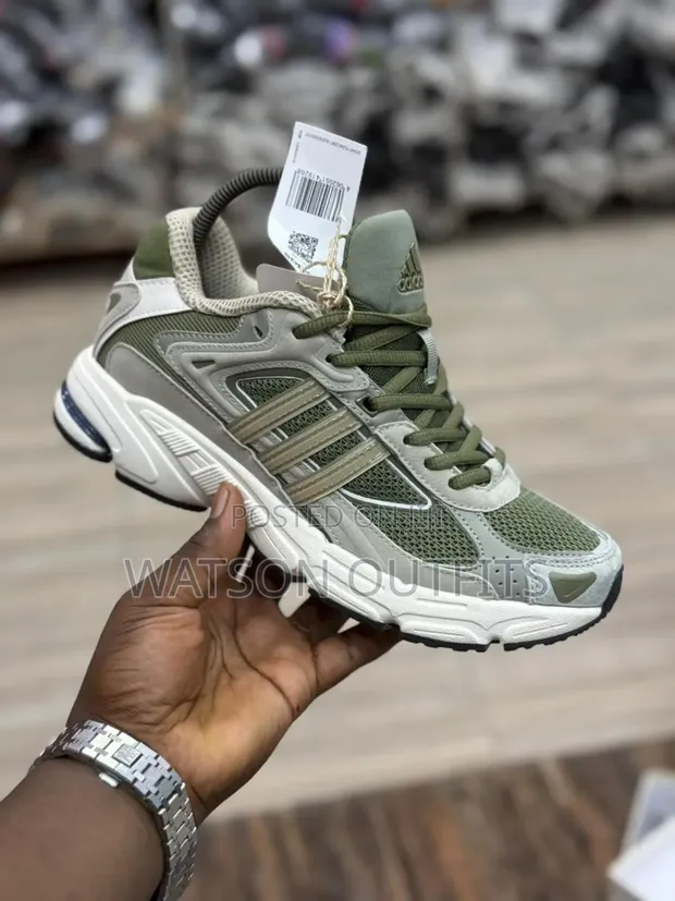Viatu vya Adidas vya Ngozi vya Kiume vya Kawaida - 1