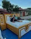 Wooden Bed Frame with Bed Sofa - 5/6 Super King - 1