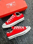 Men's Converse All Star Sneakers - Red Canvas - 1