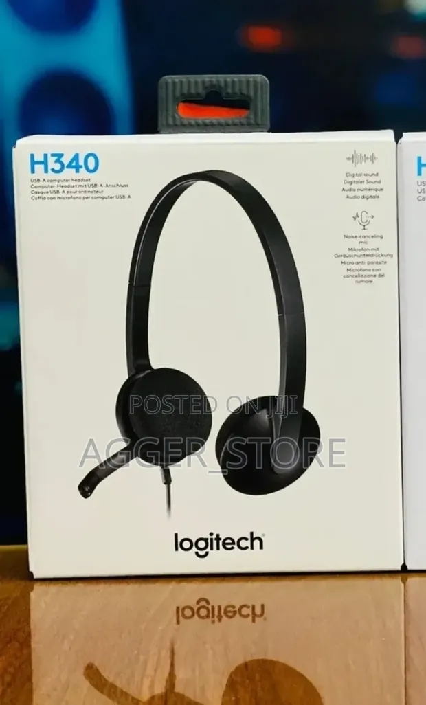 Logitech H340 Call Centre Wired Headphones - 1