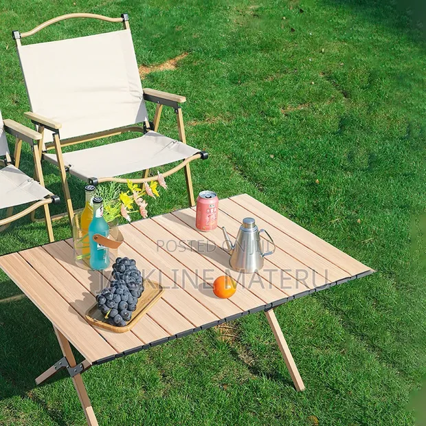 Meza ya Kukunja ya Picnic na Viti 2 - 1
