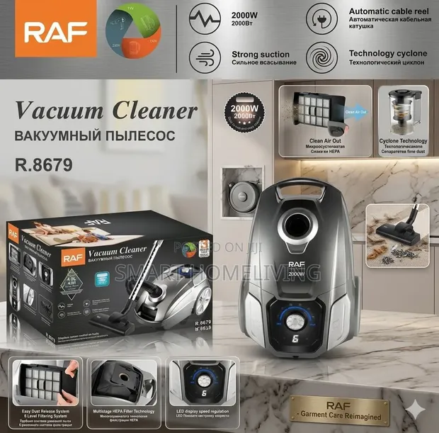 Raf Kisafishaji cha Kusafisha Kisafishaji cha Portable 2000W - 1
