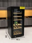 New Homebase 24 Bottle Free-Standing Wine Cooler - Black Glass Door - 2