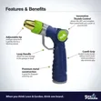 Ray Padula Metal Adjustable Hose Nozzle - High Pressure - 4
