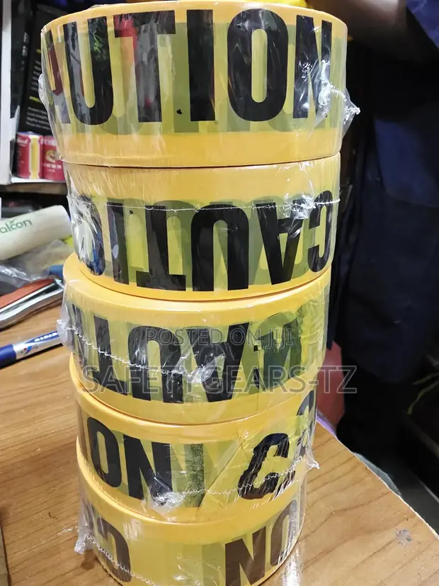 Caution Tape - Yellow, 2" Wide, 3000m - 1