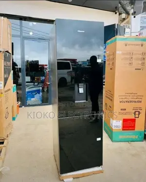 Hisense H370bmi Fridge Nyeusi ya Kioo