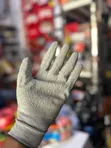 Grey Knitted Safety Gloves with PU/Latex Coating - 2