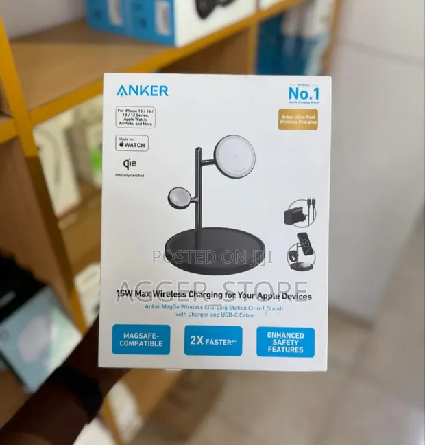 Anker MagGo Wireless Charging Station (Stand ya 3-in-1) - 1