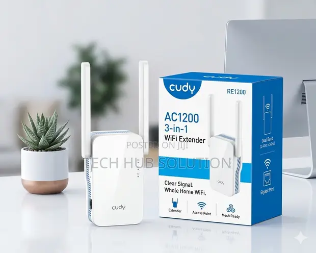 Cudy RE1200 AC1200 Dual-Band WiFi Extender - 1