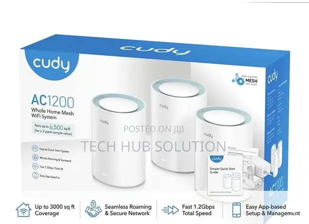 Cudy M1300 AC1200 Gigabit Whole Home Mesh WiFi System - 1