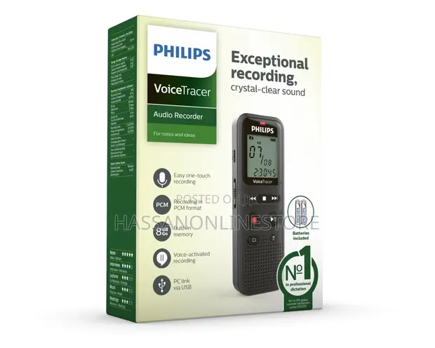 Philips DVT1160 VoiceTracer Audio Recorder - 1