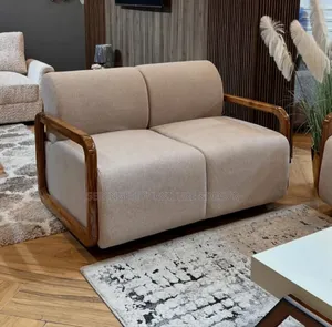 Sofaset ya Kisasa ya Brown Velvet