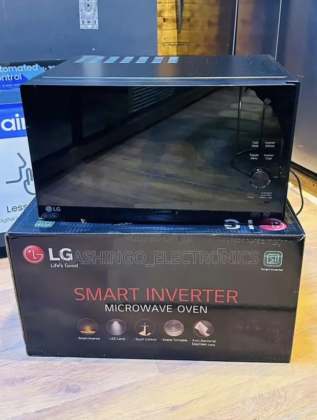 LG 20L Microwave MS2042DB - Smart Inverter, Black - 1
