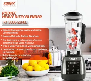 Kodtec Heavy Duty Blender 2L - Mpya Kabisa