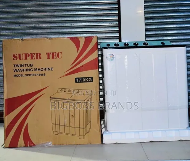 Super Tec 17kg Manual Twin Tube Washing Machine - 1