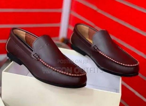 Men's Clarks Leather Loafer Shoes - Double Colors - 1