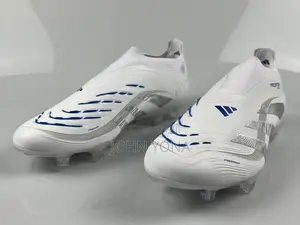 Adidas Predator Elite Laceless FG Viatu - Nyeupe