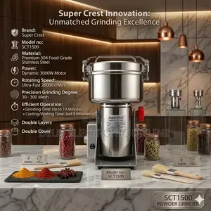 Super Crest Powder Grinder 1500g