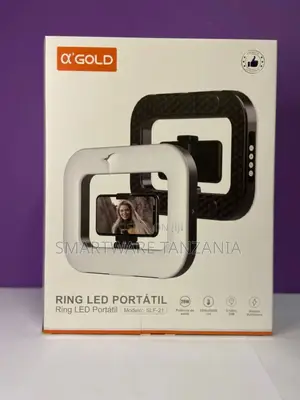 A'Gold SLF-21 Ring LED Light 20W Dimmable Phone Clamp