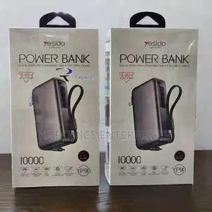 Yesido YP90 10,000mAh 3-in-1 Power Bank & Wall Charger