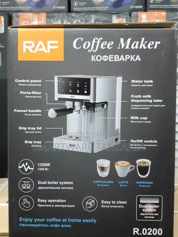 Raf R.0200 Espresso Coffee Maker 1350W Dual Boiler - 1