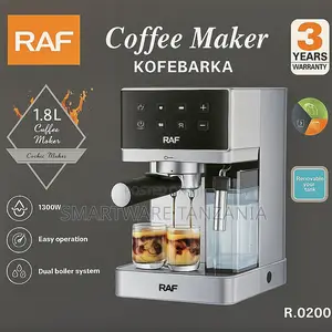 Raf R.0200 Coffee Maker 1300W Touch Panel Dual Boiler 1.8L