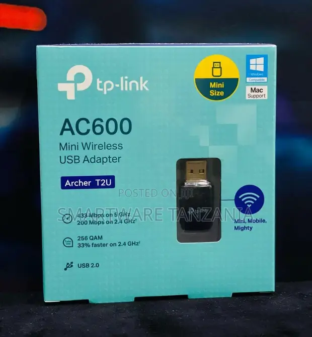 TP-Link Archer T2U AC600 Mini Dual Band USB Wi-Fi Adapter - 1