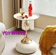 Modern Round Pedestal Side Table - 1