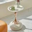 Modern Round Pedestal Side Table - 4