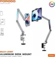 Porodo LFS051 RGB Aluminum Desk Mount kwa Simu & Kompyuta Kibao - 2