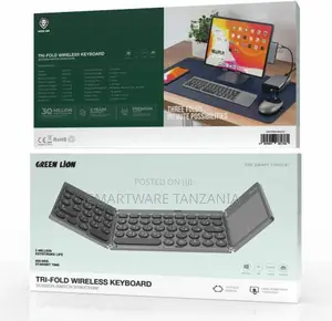 Green Lion Tri-fold Wireless Keyboard - Kijivu