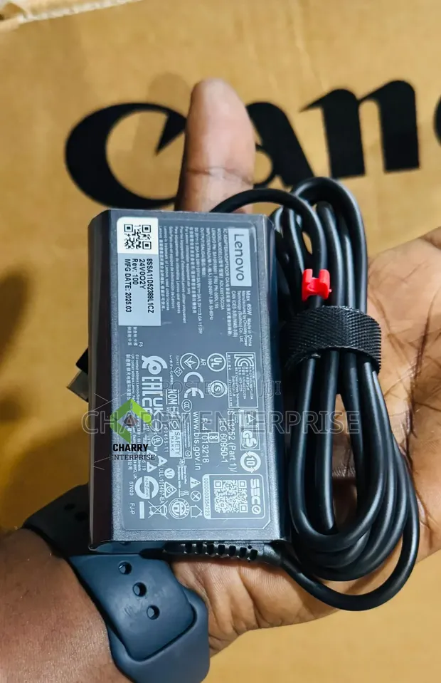 Lenovo 65W USB-C Oval Adapter Halisi - 1