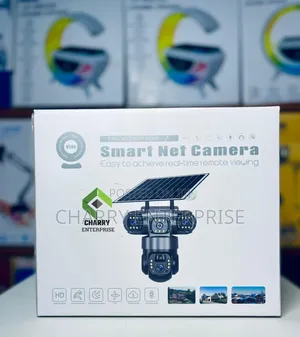 V380 Solar 3-Lens CCTV Security Camera with WiFi