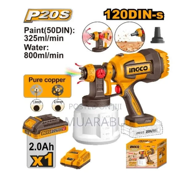 Ingco Cordless Spray Gun 20V - 1