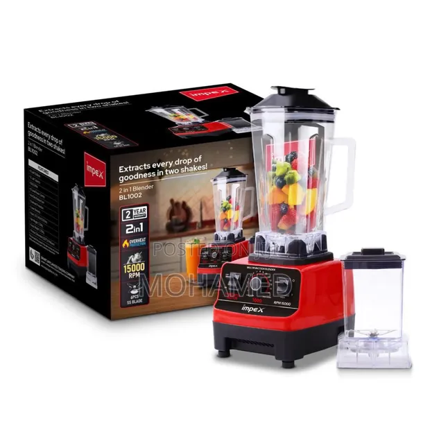 Impex Blender - High Power for Smoothies & Juices - 1
