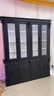 Woodstock 4-Door Kitchen Cabinet - Black - 3