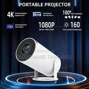 Projector ya Mchezo Isiyo na Waya 2-in-1 Wi-Fi 6 na Vidhibiti 2