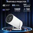 Projector ya Mchezo Isiyo na Waya 2-in-1 Wi-Fi 6 na Vidhibiti 2 - 2