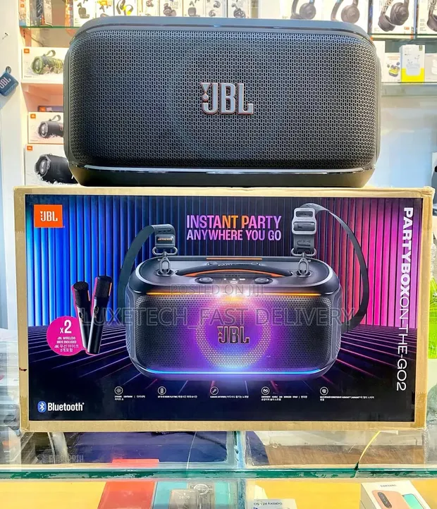JBL PartyBox On-The-Go 2 Speaker na Maikrofoni 2 za Wireless - 1