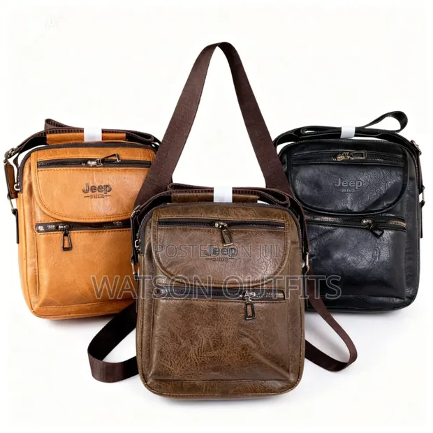 Men's Jeep Brand Genuine Leather Handbag - 1